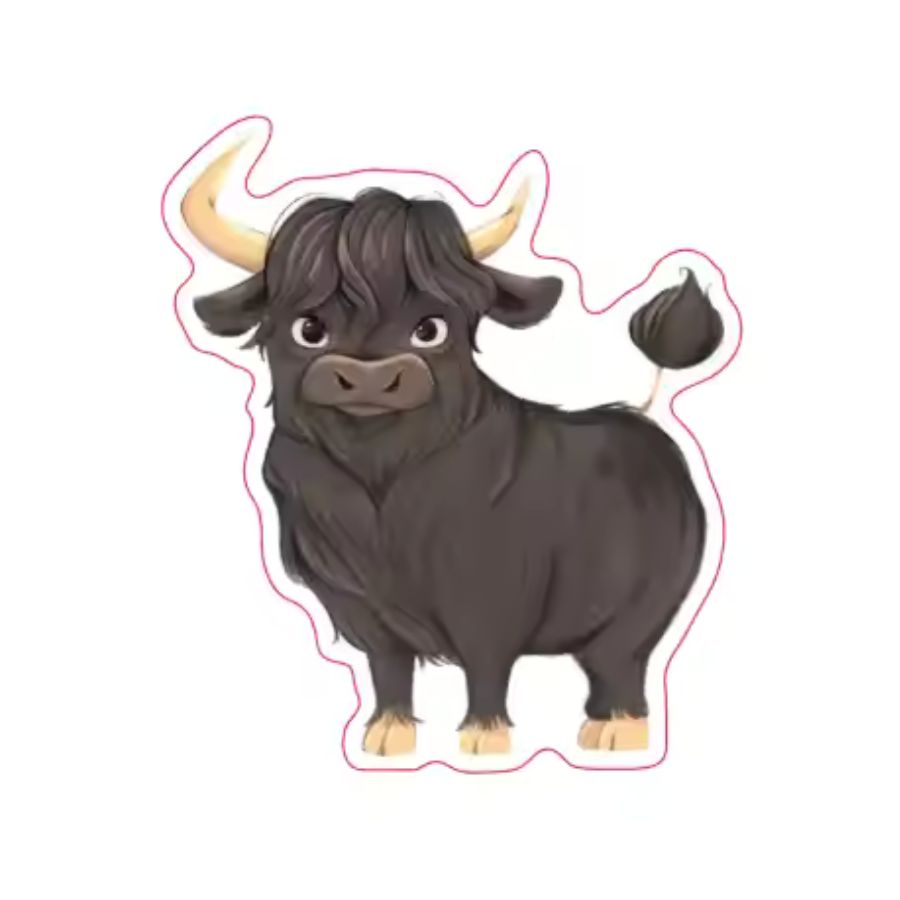 Hank the Highland Sticker #2