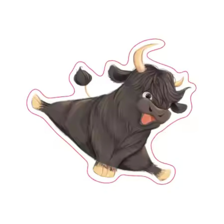 Hank the Highland Sticker #3